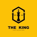 chess logo vector icon illustration design Royalty Free Stock Photo