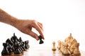 Chess make the first move Royalty Free Stock Photo