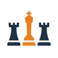 Chess, management, official, planning icon. Simple vector design