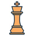 Chess, marketing Isolated Vector Icon can be easily edit and modify