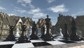 Chess in the medieval surroundings