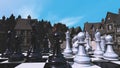 Chess and the medieval town