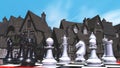 Chess and the medieval town