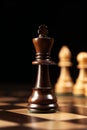 Chess pawn on chess board AI generated Royalty Free Stock Photo