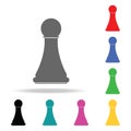 chess pawn. Element of sport multi colored icon for mobile concept and web apps. Icon for website design and development, app deve