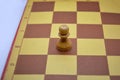 Chess pawn figure on background