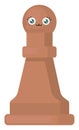 Chess pawn, illustration, vector Royalty Free Stock Photo
