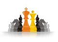 Chess Pawn Leader Royalty Free Stock Photo