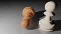 Chess pawn winner Royalty Free Stock Photo