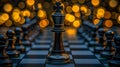 Chess pawns banner symbolizing challenge, critical decisions, and strategic moves