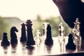 Chess Piece King off Balance Royalty Free Stock Photo