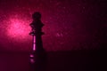 Chess Piece with Pink Background Photogaph Royalty Free Stock Photo