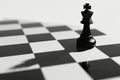 Chess Piece Shadow on Board Royalty Free Stock Photo