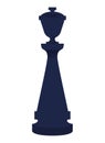 chess piece silhouette Royalty Free Stock Photo