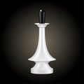 Chess piece white queen , look like realistic