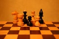 Extremely beautiful and interesting chess scenes Royalty Free Stock Photo