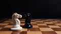 Chess pieces board Royalty Free Stock Photo