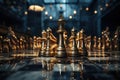 chess pieces chessboard concept business Royalty Free Stock Photo