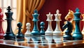 Royal Chess Showdown Royalty Free Stock Photo