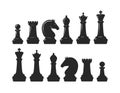 Chess Pieces. Game Concept. Vector Illustration
