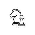 chess pieces icon or logo isolated sign symbol vector illustration - high quality black style vector icons eps 10 Royalty Free Stock Photo