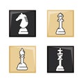 Chess game design Royalty Free Stock Photo