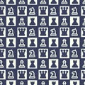 Chess pieces icons pattern Royalty Free Stock Photo