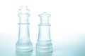 Chess pieces King and Queen Royalty Free Stock Photo