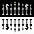 Chess pieces set Royalty Free Stock Photo