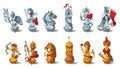 Chess pieces set