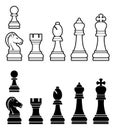 Chess pieces set