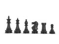 Chess pieces set Royalty Free Stock Photo