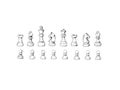 Chess pieces set Royalty Free Stock Photo