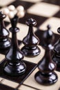 Chess pieces showing competition Royalty Free Stock Photo