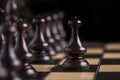 Chess pieces showing competition Royalty Free Stock Photo