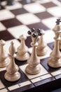 Chess pieces showing competition Royalty Free Stock Photo