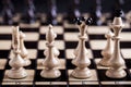 Chess pieces showing competition Royalty Free Stock Photo