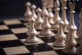 Chess pieces showing competition Royalty Free Stock Photo