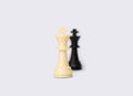 Chess pieces showing inequality concept
