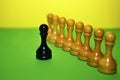 Chess pieces symbolize how the leader controls and directs the team, recruits staff