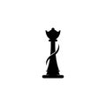 Chess pieces vector illustration. Chess Pieces: King, Knight, Rook, Pawns on a chessboard Royalty Free Stock Photo