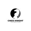 Chess pieces vector illustration. Chess Pieces: King, Knight, Rook, Pawns on a chessboard. Isolated on a white background Royalty Free Stock Photo