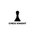 Chess pieces vector illustration. Chess Pieces: King, Knight, Rook, Pawns on a chessboard. Isolated on a white background Royalty Free Stock Photo