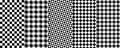 Chess, plaid seamless pattern. Vector. Checkered, square, gingham pixel textures
