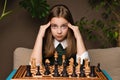 Chess player schoolgirl