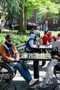 Chess Players, Washington Square Park, Washington Square, Greenwich Village, New York City, USA