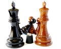 Chess and playing bones Royalty Free Stock Photo