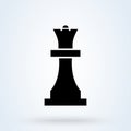 Chess queen icon. Business Strategy icon illustration. Strategy board game, entertainment symbols