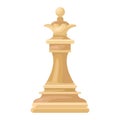 Chess queen piece isolated illustration