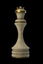 Chess Queen Stone isolated